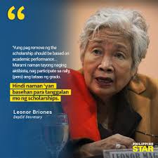 Briones, deped secretary, expressed her optimism about the online classes. Philippine Star Deped Secretary Leonor Briones Said Facebook