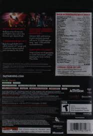 There are 50 achievements with a total of 1000 points · tracker of deeds. Buy Guitar Hero Warriors Of Rock Stand Alone Software Xbox 360 Online In Italy B003n5zxu6
