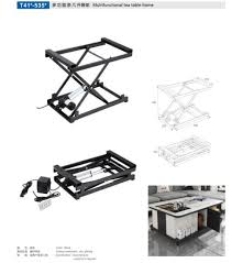 How does a lift top coffee table work? China Electric Adjustable Hardware Furniture Coffee Table Raises To Dining Table Extension Mechanism China Lift Table Gas Spring 50n