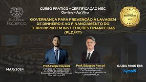 GOVERNANÇA PARA PREVENÇÃO À LAVAGEM DE DINHEIRO E AO FINANCIAMENTO DO  TERRORISMO (PLDFT) - online - Sympla