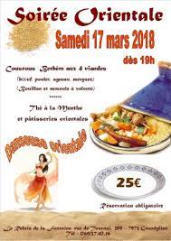 Einzigartiges design von menu in allen varianten bestellbar. Tripadvisor Soiree Orientale Au Menu Couscous 4 Viandes The A La Menthe Et Patisseries Orientales Danseu ØµÙˆØ±Ø© Le Relais De La Fontaine Stambruges