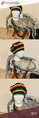 Rasta Hat Dreadlock Costume Wig Grey Dreadlocks And Rastafarian Hat Costume Dreadlock Combo Awesome Fun For Halloween And Ot Costume Wigs Rasta Rastafarian
