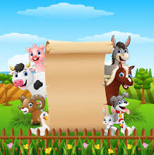 Dieren Boerderij Cartoon Met Leeg Teken Rollup Stockvectorkunst en meer  beelden van Blad - Blad, Blanco bord, Blauw - iStock