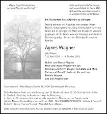 All images ©2020 david wagner. Traueranzeigen Von Agnes Wagner Wirtrauern