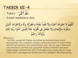 Bacaan sholat jenazah yang berada di dalam keempat takbir tersebut adalah sebagai. Tatacara Solat Jenazah