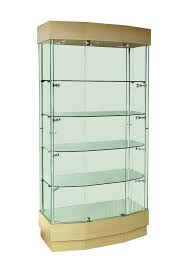 The elegance of these displays also makes them a popular choice for both domestic use for personal collections and awards, and for business use. 1000mm Retail Wooden Glass Frameless Display Cabinets