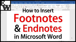 A footnote is an explanation of a word or a sentence, someti. How To Insert Footnotes And Endnotes In Microsoft Word