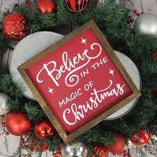 930 likes · 206 talking about this. Believe In The Magic Of Christmas Farmhouse Sign Farmhouse Etsy Christmas Magic Magic Decorations Christmas Decorations