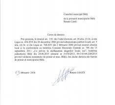 Te afli aici fiindca ai cautat modelul unei cereri de demisie. Doc Consiliul Municipal BÄƒlÈ›i A Luat Act De Cererea De Demisie A Primarului Renato Usatii Independent
