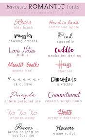 Different computer fonts have names, and you can identify them by their features. The Top 10 Romantic Free Fonts To Use For Valentine S Day Invitations Cards And Special Love Notes Easy To Downlo Romantic Fonts Free Font Vintage Typography