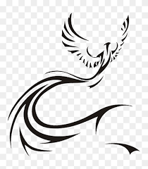The phoenix is sometimes pictured in ancient and medieval literature and medieval art as endowed with a halo, which emphasizes the bird's connection with the sun. Phoenix Stencil Tattoo Phoenix Bird Art Phoenix Mammal Leaf Monochrome Png Pngwing