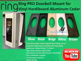 If you have the skills and safety knowledge, you can do the new or remodel install as. Ring Pro Zmodo Greet Pro Doorbell Mount For Vinyl Hardi Etsy