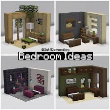 Reddit Minecraft I Made Some Bedroom Ideas For Your World In 2021 Minecraft Mansion Minecraft House Designs Minecraft Room