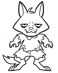 How to draw a cute pikachu with a mustache (from pokemon). How To Draw A Halloween Werewolf For Kids Step By Step Drawing Guide By Dawn Dragoart Com