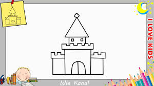 Schloss Zeichnen Lernen Einfach Aktualisieren Fur Anfanger Kinder Youtube