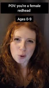 Being a redhead ages 0-present #red-haired #redhairgirl #ginger #funny  #comedy #fyp #Scottish #eleanormorton #redhead #naturalredhead