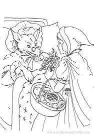Everybody knows a fairy tale about a young girl called little red riding hood and a big bad wolf. Little Red Riding Hood 49272 Cartoons Printable Coloring Pages