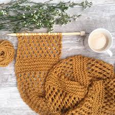 This collcetion celebrates the versatility and trendiness of scarves. Honeycombs Summer Easy Scarf Knitting Pattern Mama In A Stitch