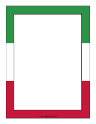 This Printable International Border Has A Background Made From The Italian Flag Free To Download And Print Flag Printable Page Borders Design Flag