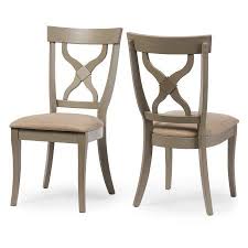 Baxton Studio Balmoral Chic Country Cottage Antique Oak Wood And Distressed Light Grey X Back Dining Side Chair Set Of 2 Walmart Com Side Chairs Dining Wood Dining Chairs Dining Chair Set