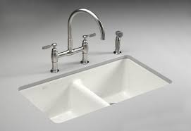 Check spelling or type a new query. White Undermount Sink For When I Can Afford To Replace The Counter And The S Cast Iron Kitchen Sinks Kohler Kitchen Sinks Undermount Double Basin Kitchen Sink
