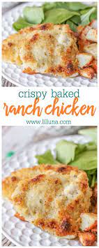 Crispy Baked Hidden Valley Ranch Chicken Lil Luna Recipe Ranch Chicken Recipes Baked Chicken Recipes Baked Ranch Chicken