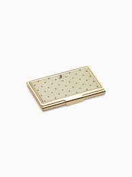 A memorable card (to match your glowing personality) is a surefire way to stay on someone's mind! Kate Spade Down To Business Card Holder Modesens Kate Spade Business Card Holders Business Card Case
