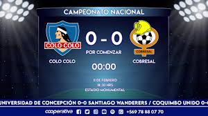Las cuotas que aparecen en este artículo pueden eventualmente cambiar. Cooperativa En Vivo Colo Colo Vs Cobresal Facebook