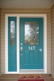 Also, while green can be a good complementary color with tan brick, the house next door is already using that (as you can see in one of the pictures), so i don't want us to be too much of a copycat. 25 Teal Front Doors Ideas Teal Front Doors House Colors House Painting