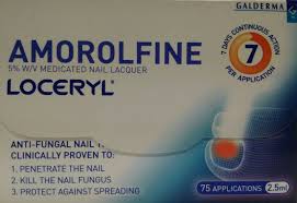 amorolfine for fungal nail infections