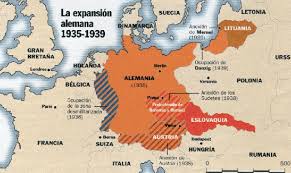 Weird things about the name renania: La Expansion Alemana Antes De 1939 Sarre Renania Austria Sudetes Radio Sefarad