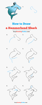 In this tutorial, we will draw hammerhead shark. How To Draw Hammerhead Shark Hammerhead Shark Drawing Easy Hd Png Download Kindpng