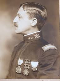 Harry E. Judson (1881-1968) Rhode Island State Guard Reserve, WW2 & his  wife. He was employed at Fort Greene in Point Judith during the war. There  are not many pictures of the