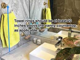 Towel bars are a great way to freshen up a bathroom and improve its functionality. Towel Ring Height And Other Fixtures Proper Measurements