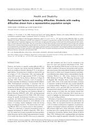 We did not find results for: Pdf Psychosocial Factors And Reading Difficulties Students With Reading Difficulties Drawn From A Representative Population Sample