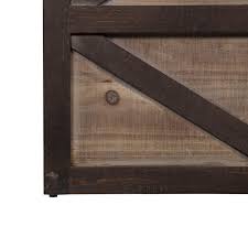 Barn doors are a traditional system redefined with contemporary styles and finishes to complement the home, office space or any opening space one can imagine. Farmhouse Sliding Barn Door Storage Cabinet Shelf On Sale Overstock 20905412