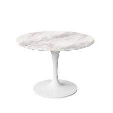 White round marble table top with inlay. White Round 100cm Dining Table With Faux Marble Top Seats 4 Aura Furniture123