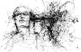 Black And White Dripping Paint Striking Portraits Created From Dripped Paint By Agnes Cecile Agnes Cecile Drip Art Art