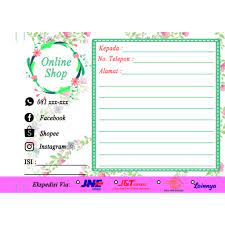 Check spelling or type a new query. Nota Pengiriman Flower Label Pengiriman Pastel Pengiriman Olshop Label Pengiriman Lucu Shopee Indonesia