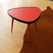Blumenhocker Nierentisch Rot Schwarz Holz Mid Century 50er Jahre Plant Table 50s Vintage Sofa Nierentisch Blumenhocker