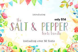 Coupon Use Code Salt20 For An Additional 20 Off 48 Hours Only The Salt Pepper Fonts Bundle Now Packed With Font Bundles Commercial Use Fonts All Fonts