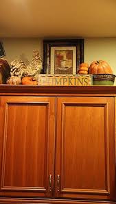 Pin By Jill Mews On Kitchen Decorating Above Kitchen Cabinets Above Kitchen Cabinets Fall Kitchen