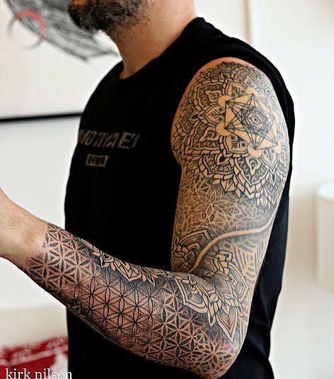 Fine line, Ornamental, Geometric Tattoos | NJ