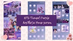 Check spelling or type a new query. Bts Themed Purple Aesthetic Homescreen Tutorial Arial Youtube