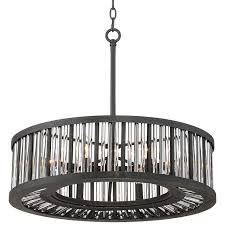 Ashford classics lighting modern crystal hanging chandelier pendant light with black drum shade. Brixton Black And Silver 24 Wide Drum Pendant Light 1g906 Lamps Plus Drum Pendant Lighting Pendant Light Drum Pendant