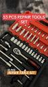 53 PCS REPAIR TOOLS #rachet #wrench #toolkit #repairtools ...