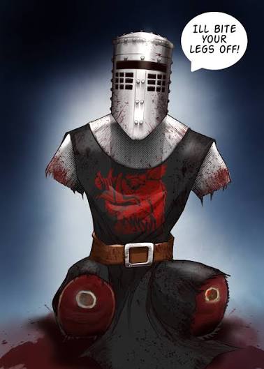 Pythonesque Black Knight