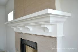 The mantle was constructed using three 1 in x 8 in x 6 ft common boards. Build Fireplace Mantel Shelf Building Our Fireplace The Mantel The Mommy How To Build A Fireplace Diy Fireplace Mantel Fireplace Mantel Shelf Fireplace Mantels