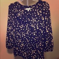 Dressbarn Black Tan Polka Dot Dress Top Fashion Fashion Tips Clothes Design