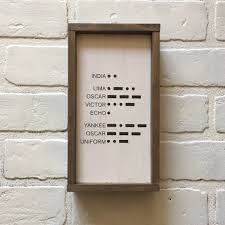 Law enforcement officers use the phonetic alphabet in this printable. Phonetic Alphabet Wood Sign Police Gift Aviation Decor Framed Sign Alpha Bravo Delta Wood Sign Military Gift Aviation Wood Sign Sign Wall Hangings Signs Efp Osteology Org